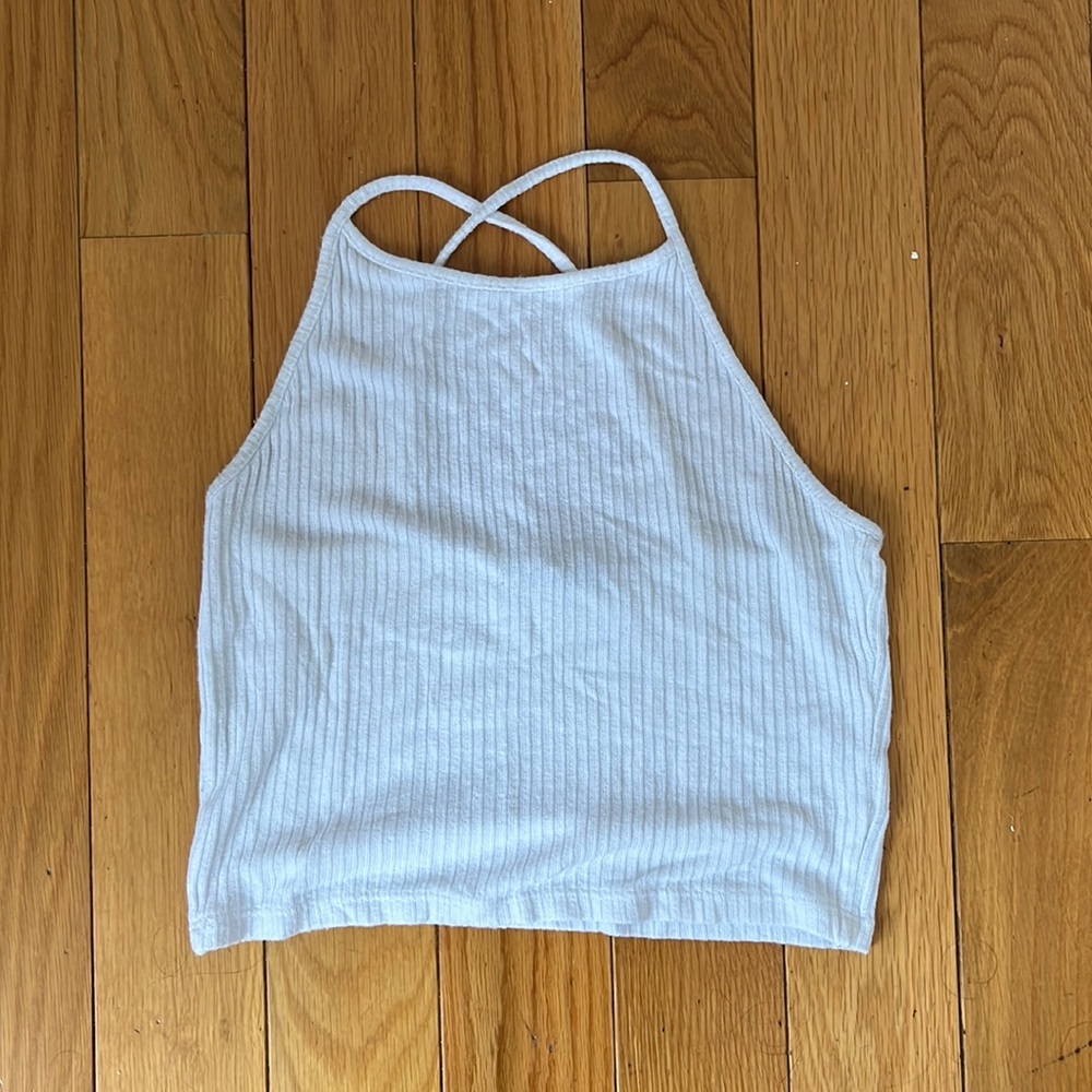 White brandy Melville crop top